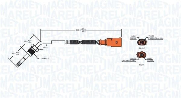 Sensor, exhaust gas temperature 172000073010