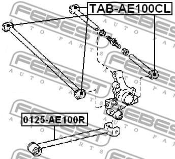 Mounting, control/trailing arm TAB-AE100CL - image 2