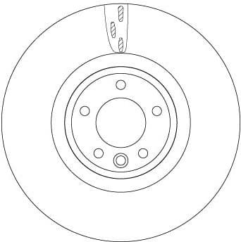 Brake Disc TRW SINGLE DF6957S