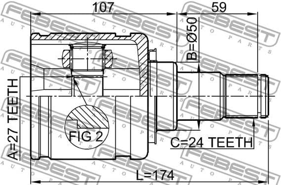 Joint Kit, drive shaft 0111-GSV40LH - image 2