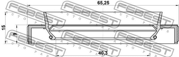 Shaft Seal, drive shaft 95HBY-42650915C - image 2