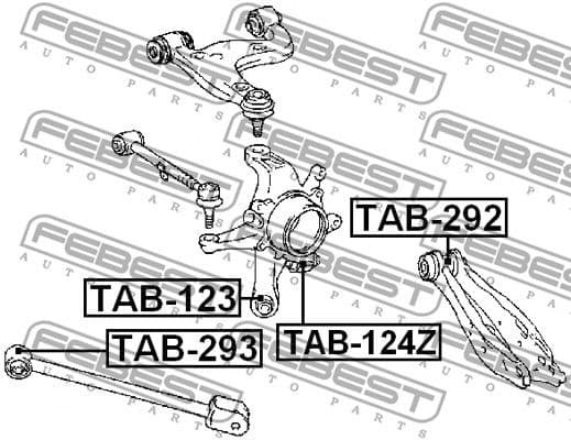 Mounting, control/trailing arm TAB-123 - image 2