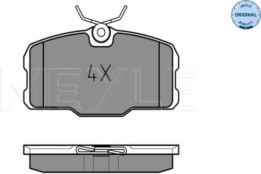 Brake Pad Set, disc brake MEYLE-ORIGINAL: True to OE. 025 207 5118
