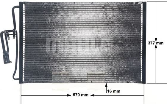 Condenser, air conditioning BEHR AC 335 000S - image 2