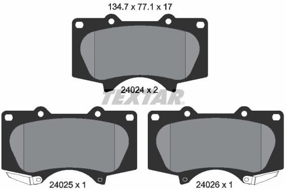 Brake Pad Set, disc brake 2402403