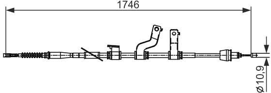 Cable Pull, parking brake 1 987 482 572