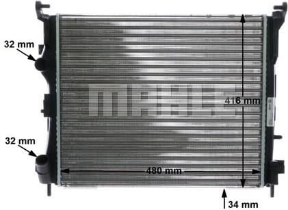 Radiator, engine cooling BEHR CR 947 000S - image 12