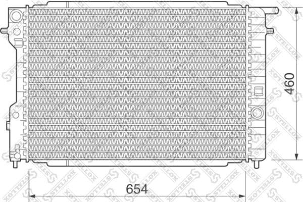 Radiator, engine cooling 10-25078-SX