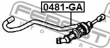Master Cylinder, clutch 0481-GA - image 2