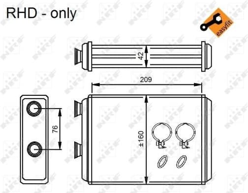 Heat Exchanger, interior heating EASY FIT 54224 - image 5