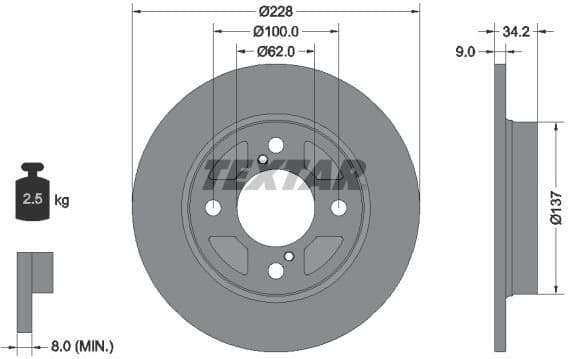 Brake Disc PRO 92303603