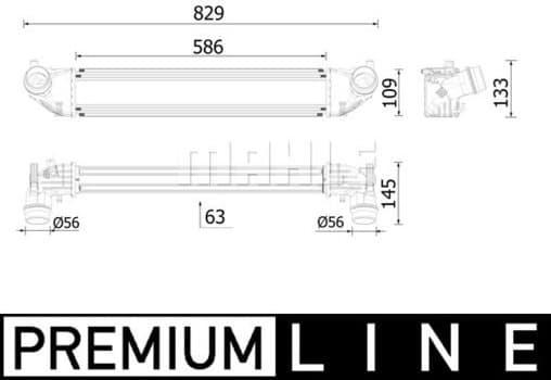 Charge Air Cooler BEHR *** PREMIUM LINE *** CI 620 000P