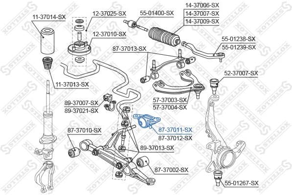 Mounting, control/trailing arm 87-37011-SX - image 2