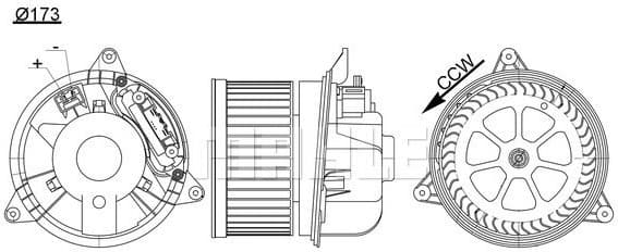 Interior Blower BEHR AB 195 000S - image 2