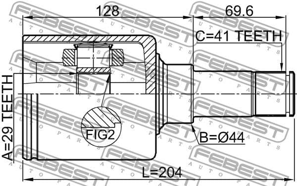 Joint Kit, drive shaft 2111-TT9DLH - image 2