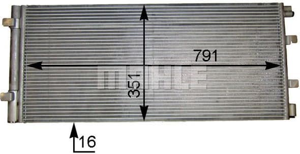 Condenser, air conditioning BEHR AC 776 000S - image 2