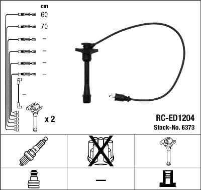 Ignition Cable Kit RC-ED1204