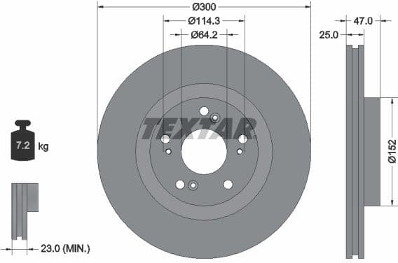Brake Disc PRO 92186503
