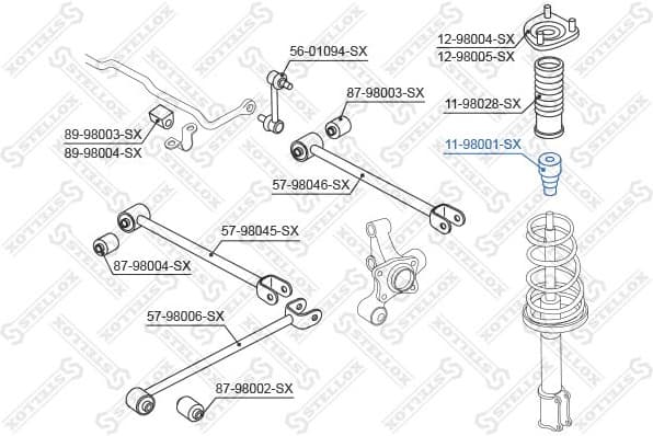 Rubber Buffer, suspension 11-98001-SX - image 2