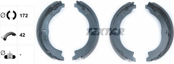 Brake Shoe Set, parking brake 91062100