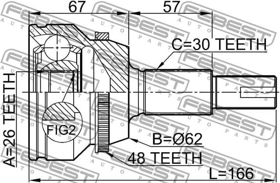 Joint Kit, drive shaft 0110-GSV40A48 - image 2
