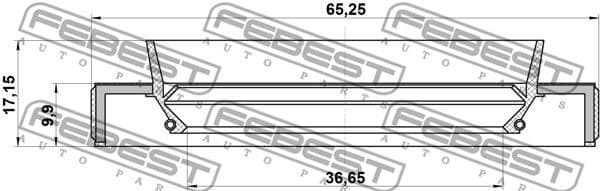 Shaft Seal, drive shaft 95HBY-38651017C - image 2