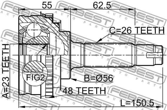 Joint Kit, drive shaft 0110-010A48 - image 2