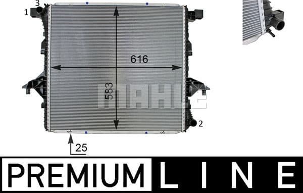 Radiator, engine cooling BEHR *** PREMIUM LINE *** CR 81 000P