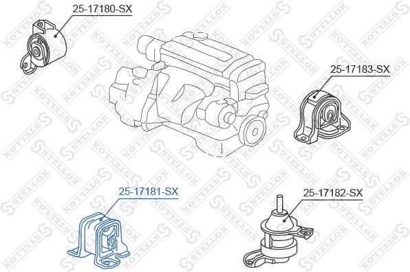 Mounting, engine 25-17181-SX