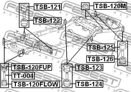 Mounting, vehicle frame TSB-125 - image 2