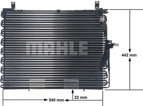 Condenser, air conditioning BEHR AC 357 000S - image 2