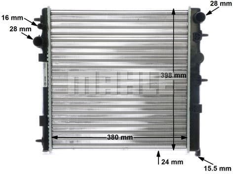 Radiator, engine cooling BEHR CR 555 000S - image 11