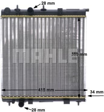 Radiator, engine cooling BEHR CR 2036 000S - image 13