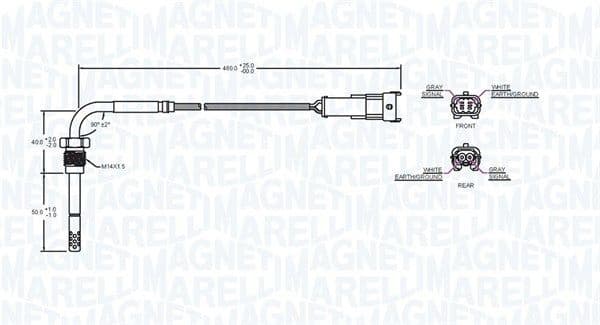 Sensor, exhaust gas temperature 172000235010 - image 2
