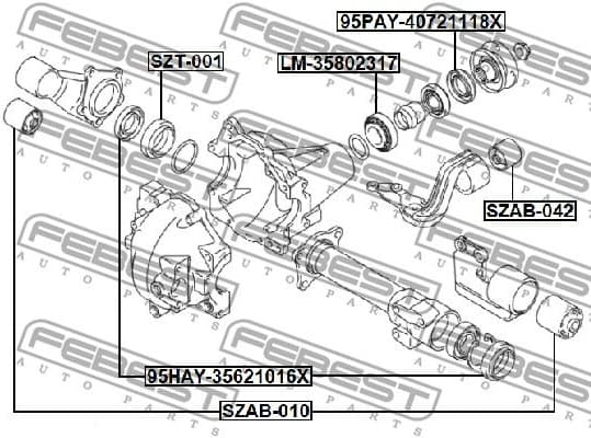 Mounting, differential SZAB-010 - image 2