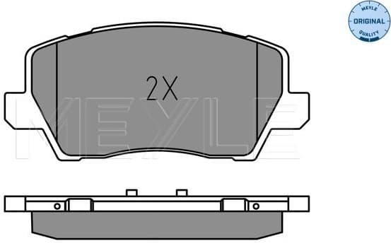 Brake Pad Set, disc brake MEYLE-ORIGINAL: True to OE. 025 229 0417