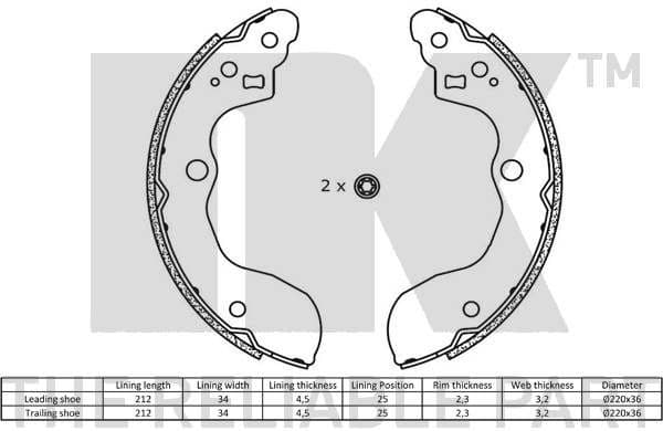 Brake Shoe Set 2752821 - image 2