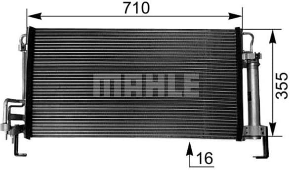 Condenser, air conditioning BEHR AC 265 000S - image 2