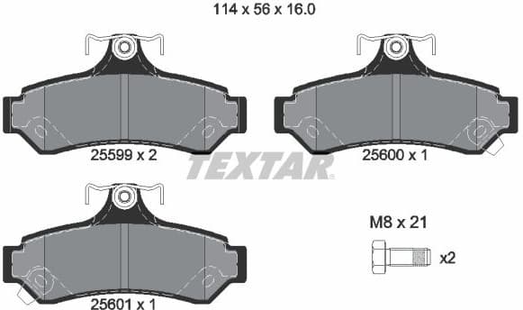 Brake Pad Set, disc brake Q+ 2559901