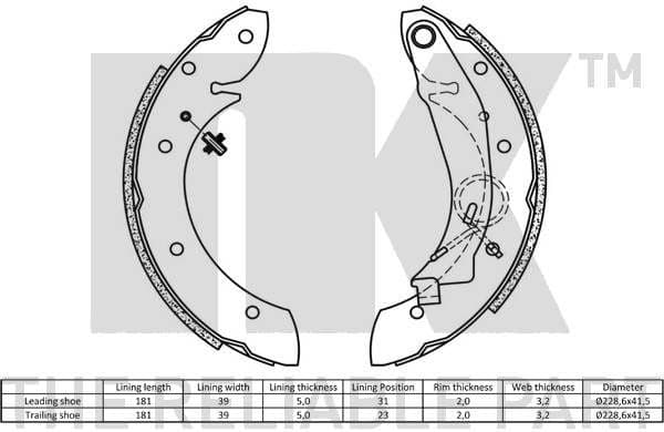 Brake Shoe Set 2739599 - image 2
