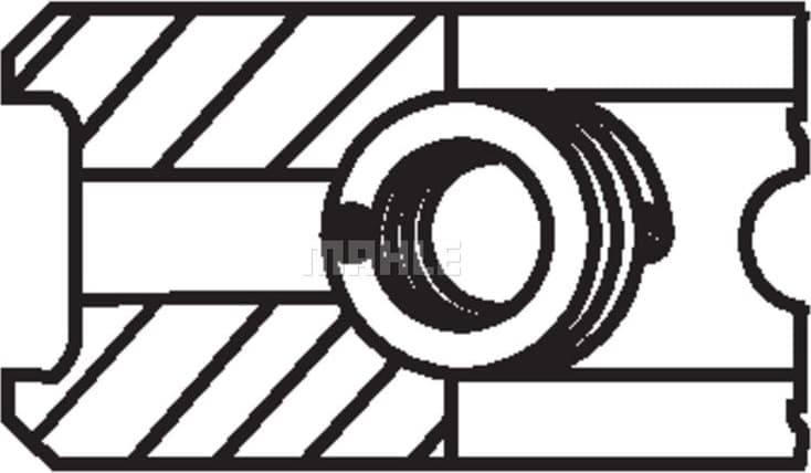 Piston Ring Set 021 82 N2 - image 3