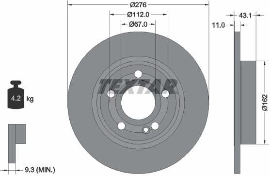 Brake Disc PRO 92316803