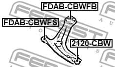 Mounting, control/trailing arm FDAB-CBWFS - image 2