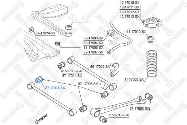Mounting, control/trailing arm 87-17004-SX - image 2