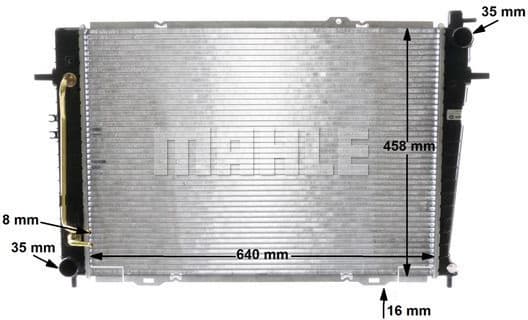 Radiator, engine cooling BEHR CR 1321 000S - image 11