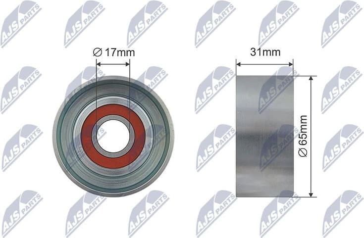 Tensioner Pulley, V-ribbed belt RNK-HY-001
