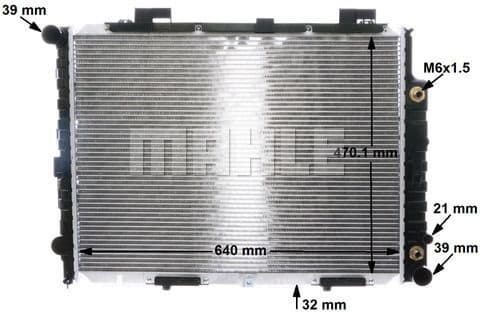 Radiator, engine cooling BEHR CR 2204 001S - image 12