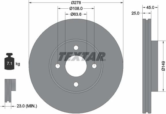 Brake Disc PRO 92159003