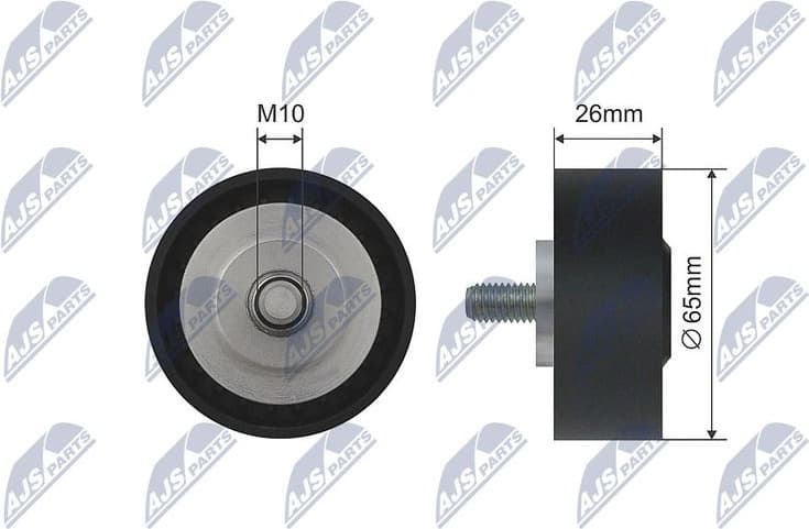 Deflection Pulley/Guide Pulley, V-belt RNK-BM-032