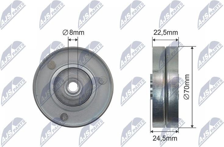 Deflection Pulley/Guide Pulley, V-belt RNK-BM-039